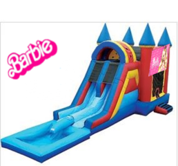 Barbie Castle Bounce House & Dual Slide Combo