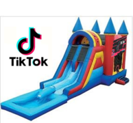 Tik Tok  Bounce House & Double Slide Combo