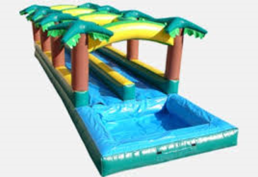 jilong slip n slide with water sprayer and surfboard
