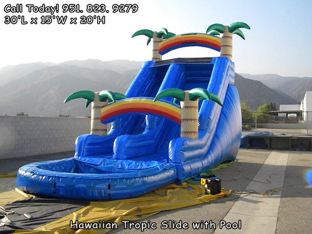 20 Ft Hawaiian Tropic Water Slide (Item 308) 20 Ft Hawaiian Tropic Water Slide (Item 308)