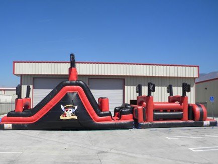 75 Ft Pirates Obstacle Challenge Dry ( Item 724) 75 Ft Pirates Obstacle Challenge Dry ( Item 724)