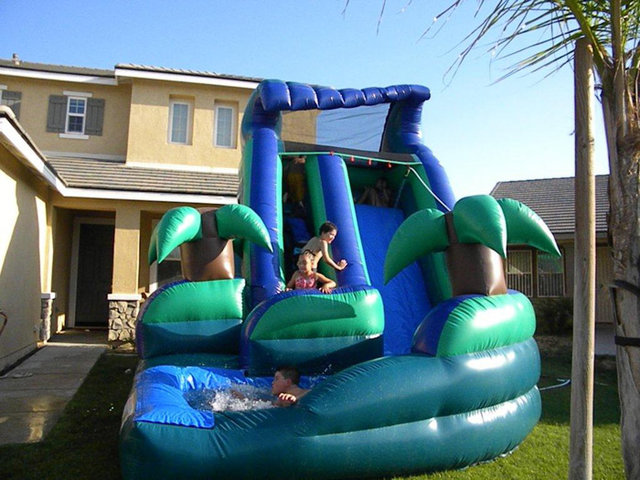 16 Ft Tropical Curvy Water Slide (Item 325) 16 Ft Tropical Curvy Water Slide (Item 325)