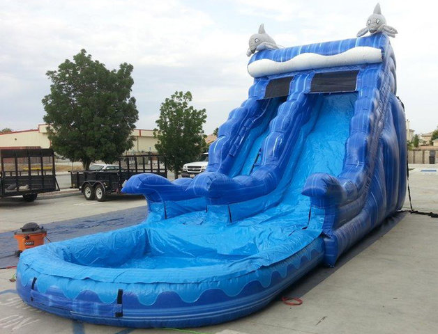 20 Ft Blue Dolphin Water Slide (Item 305) 20 Ft Blue Dolphin Water Slide (Item 305)
