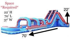 22 Ft Freedom Extreme Water Slide Item 350