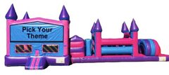 45 Ft Girls Standard Jumper W/Obstacle (Item 701) CHOOSE YOUR THEME!