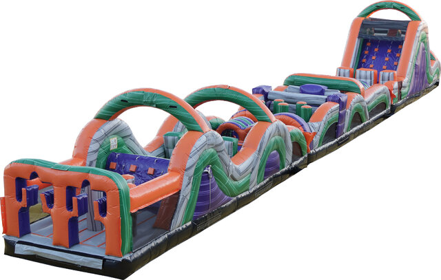 100 Ft Mega Mania Obstacle Course 100 Ft Mega Mania Obstacle Course