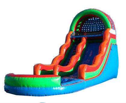 18FT COLORFUL WATER SLIDE W/ POOL 18FT COLORFUL WATER SLIDE W/ POOL