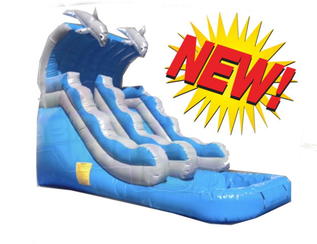 16FT DOLPHIN WATER SLIDE W/POOL 16FT DOLPHIN WATER SLIDE W/POOL