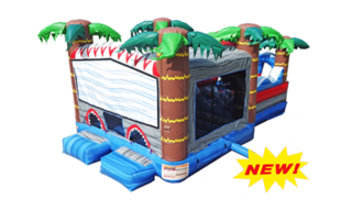 SHARK BOUNCE HOUSE WITH OBSTACLE COURSE