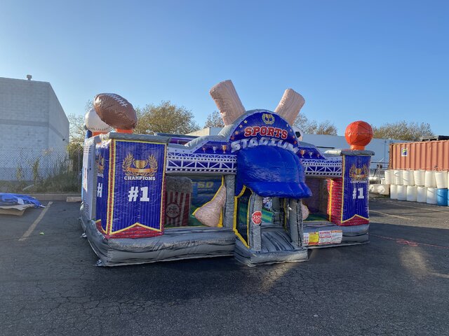 Sports Stadium bounce house combo Sports Stadium bounce house combo