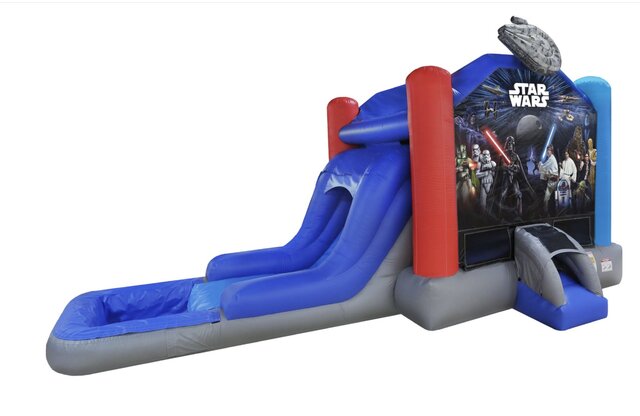 Star Wars Bouncer And Water Slide Combo #WS42