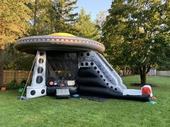 (#15) Alien Spaceship UFO Bounce House Combo