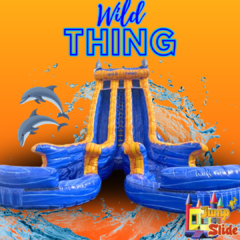 (#5) NEW Wild Thing Water Slide With TWO Pools