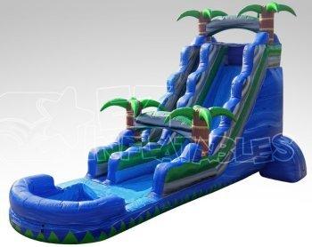 22' High Blue Water Rush Water Slide (SW221502) 22' High Blue Water Rush Water Slide (SW221502)