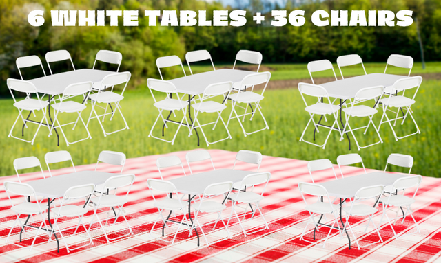 6 Tables and 36 Chairs 6 Tables and 36 Chairs