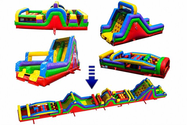 100-160ft Giant Obstacle course 100-160ft Giant Obstacle course