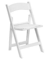 White Resin Folding Chair