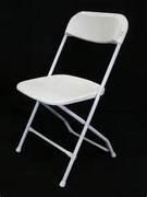 Poly Folding Chairs White