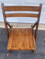 Slatted wood Folding Chairs
