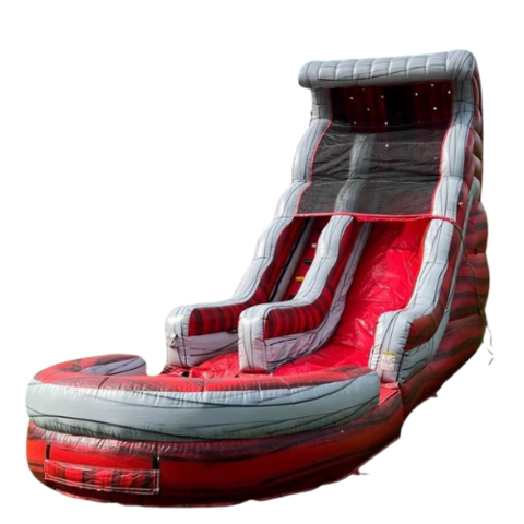 17ft Single Lane Red Slate Waterslide 17ft Single Lane Red Slate Waterslide