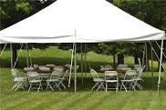 20x20 Tent 5 tables & 50 chair package
