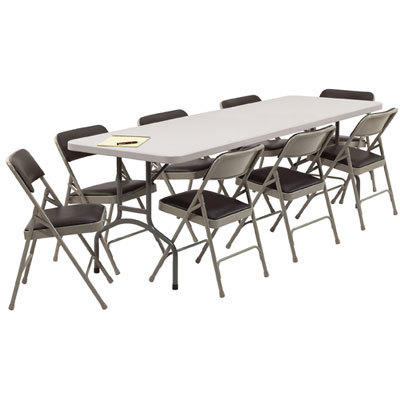 Table and chair package 2-6ft tables and 20 chairs kb