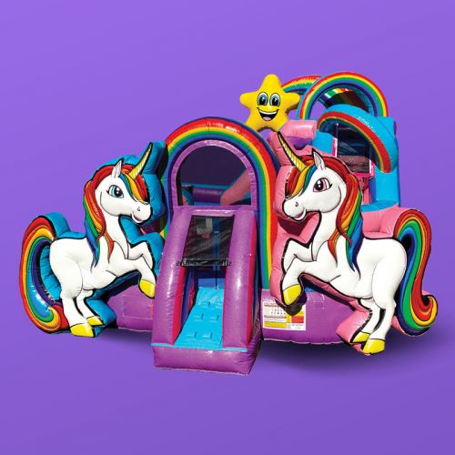 Unicorn KidZone Wet/Dry Combo Bounce House