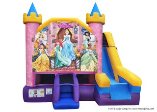 5-in-1 Combo Bounce House, Disney Princess