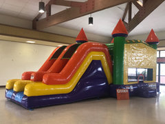 Double Slide & Bounce House Combo Double Slide & Bounce House Combo