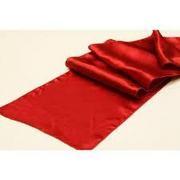 Red Satin Table Runner Red Satin Table Runner