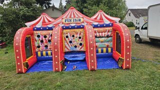 Inflatable 3in1 carnival theme game