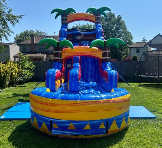 18ft Tropical Inferno Slide Wet or Dry Unit #08 18ft Tropical Inferno Slide Wet or Dry Unit #08