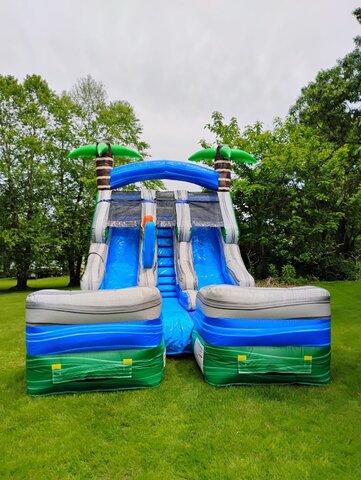 16ft Double Lane Slide Wet or Dry Unit #04 16ft Double Lane Slide Wet or Dry Unit #04
