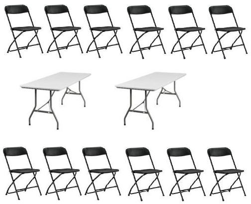 4 Tables 24 chairs 