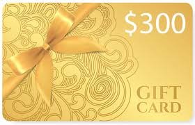 Gift Card $300.00 Gift Card $300.00