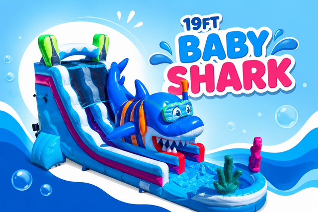19ft Baby Shark slide 19ft Baby Shark slide