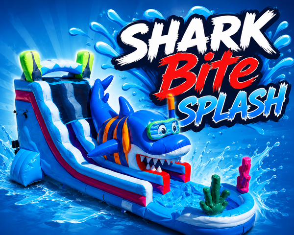 19ft Shark Bite Splash slide 19ft Shark Bite Splash slide
