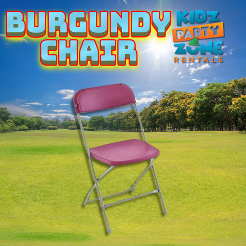 Metal Chairs (Burgundy in color) Metal Chairs (Burgundy in color)