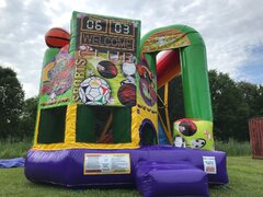 Sports Bounce House with slide   Unit 100