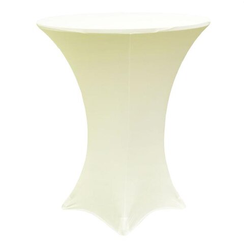 Cocktail Table Spandex Cover - Ivory Cocktail Table Spandex Cover - Ivory