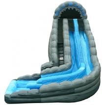 24' 2 Curved Wild Rapids Double Lane Slide 