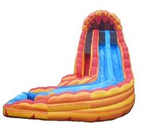 24' Curved Lava River Double Lane (Wet Slide Only)