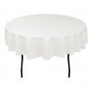 Round White Linens