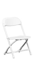 Kid White Plastic Folding Chair 