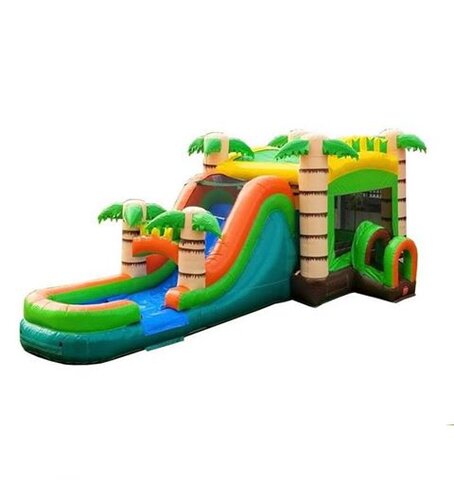 Mega Tropical Water Slide Bounce House Combo