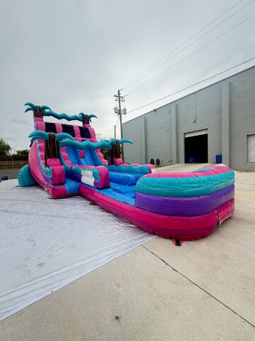 Pink Double Splash Slide Pink Double Splash Slide