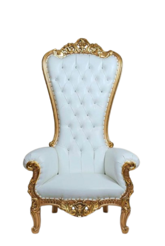 White and Gold Throne Chair White and Gold Throne Chair