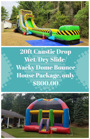 20ft Caustic Drop Slide/ Wacky Dome Bounce House 20ft Caustic Drop Slide/ Wacky Dome Bounce House