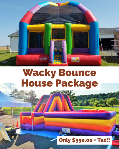Wacky Bounce House/ 360 obstacle Course Package Wacky Bounce House/ 360 obstacle Course Package