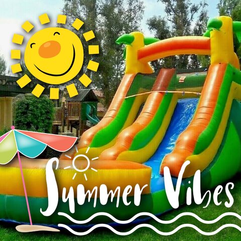 12 ft. Summer Vibes Jr. Slide (Dry Slide)